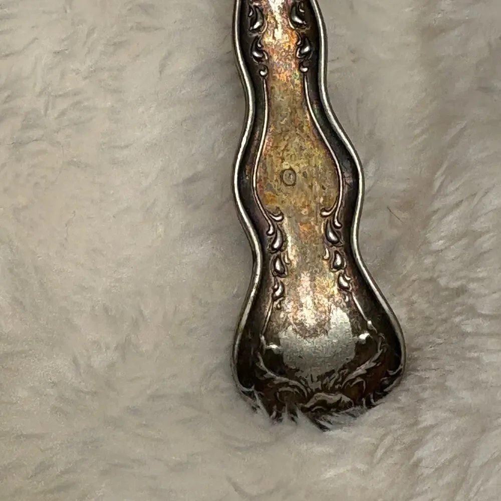 Vintage Rochester Silverplate 50 DWT Clamshell Scalloped Serving Soup Spoon
